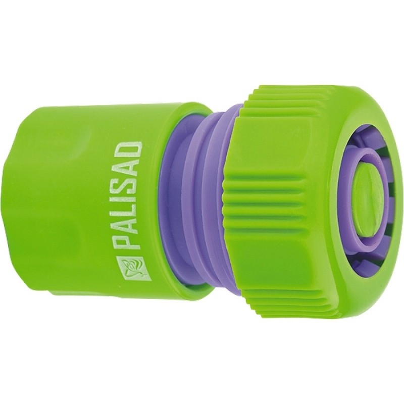 Соединитель пластмассовый быстросъемный для шланга PALISAD , 66160, 66165, 127457