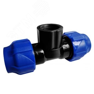 Тройник ПНД компр. переходной с внутренней резьбой 25-3/4"-25 (Valfex) 