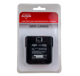 Адаптер для аккумулятора ELITECH 18В,Li-Ion,2хUSB,5В,2А,блистер,б/акк и з/у