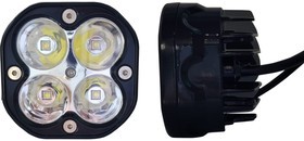 Фара рабочего света 20Вт квадратная 4 диода 78*78*55 дальний желтый ТМ Nord YADA