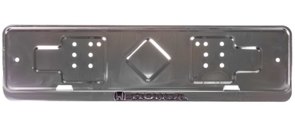 Рамка из нерж.стали с широким полем рельеф HONDA, AB-029-HD, 129297