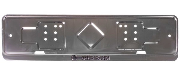 Рамка из нерж.стали с широким полем рельеф NISSAN, AB-029-NS