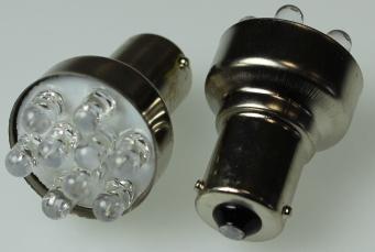 Лампа-диод 24V S25 (9LED) BA15s Nord Yada (красная) штучно