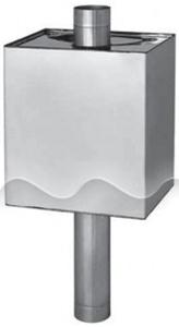 Бак на трубе 80л диам 115 прямоугольный