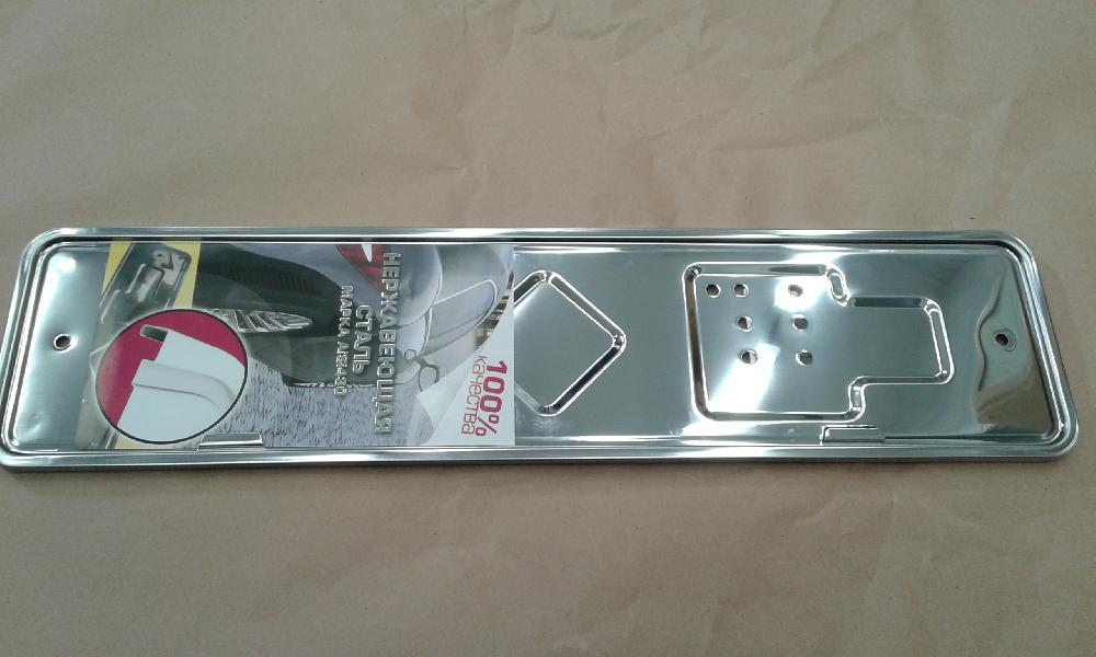 Подставка под номер из нержав. стали ABO27, АВ027, 70418