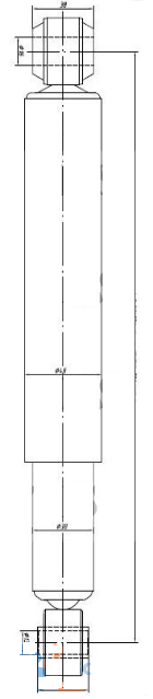Стойка аморт. JAA0027  TOYOTA TOWN ACE NOAH LITE ACE K.C.SR50.51.52 (4WD) REAR, 133382     , JAA0027