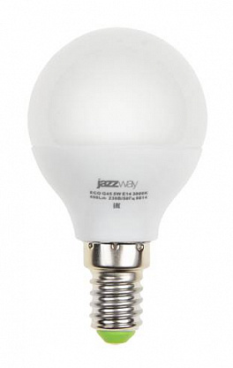 Лампа Jazzway LED G45 5w 3000K E14, 126912     , 1036896A