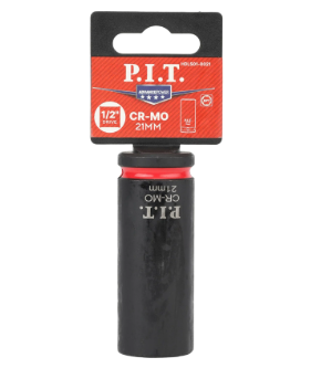 Головка торцевая ударная P.I.T. ADVANCE HDLS01-0021 (HEX 21мм, 1/2", макс. 370Нм, 52х78мм, 42CrMo)