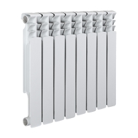Радиатор "Tropic" 500x80 биметаллический 8 секций, 1440Вт, Рр=3,0 МПа, Тмакс=120С 640х565х80