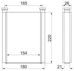 Радиатор отопителя салона TOYOTA COROLLA/SPACIO ZE120