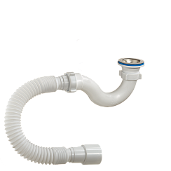 Сифон Aquant для душевого поддона 1 1/2"х40 с мет.реш. с г.т. 40х40/50