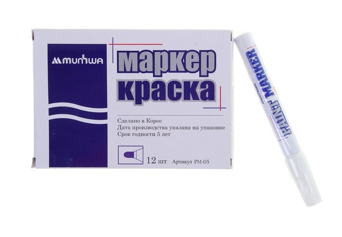 Маркер краска MunHwa красный, 10103110-021215-0015038-1
