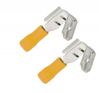 Разъем плоский изолированный ответвительный РпИо 6,0-7-0,8 желтый