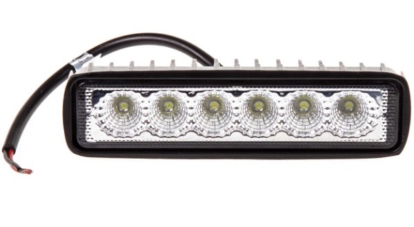 Фара противотуманная KS-W106F-DR OFF - Road, 6 диодов, 18W, рассеиваемый свет, 160x40x40мм, 12-24V, KS-W106F DR