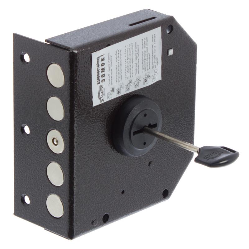 Замок накладной тяж. ЭЛЬБОР 1.06.51.5.1.1. (542Н) Гранит, 5276, 50616