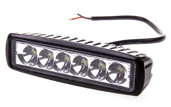 Фара противотуманная KS-W106S-CH OFF - Road, 6 диодов, 18W, направленный свет, 160x55x45мм, 12-24V, , 131894