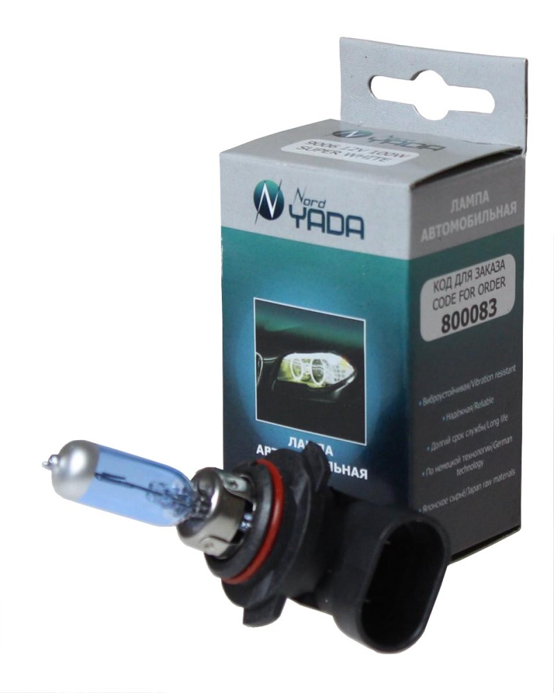 Лампа галогенная 12V HB4 (9006) 100W Nord Yada Super White