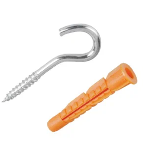 Шуруп-полукольцо 6х60 с унив.дюбелем 10,0х61(2 шт)