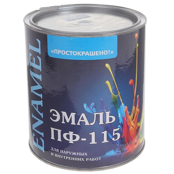 Эмаль ПРОСТОКРАШЕНО ПФ-115 2,7кг белая, 72112(5269), 7444