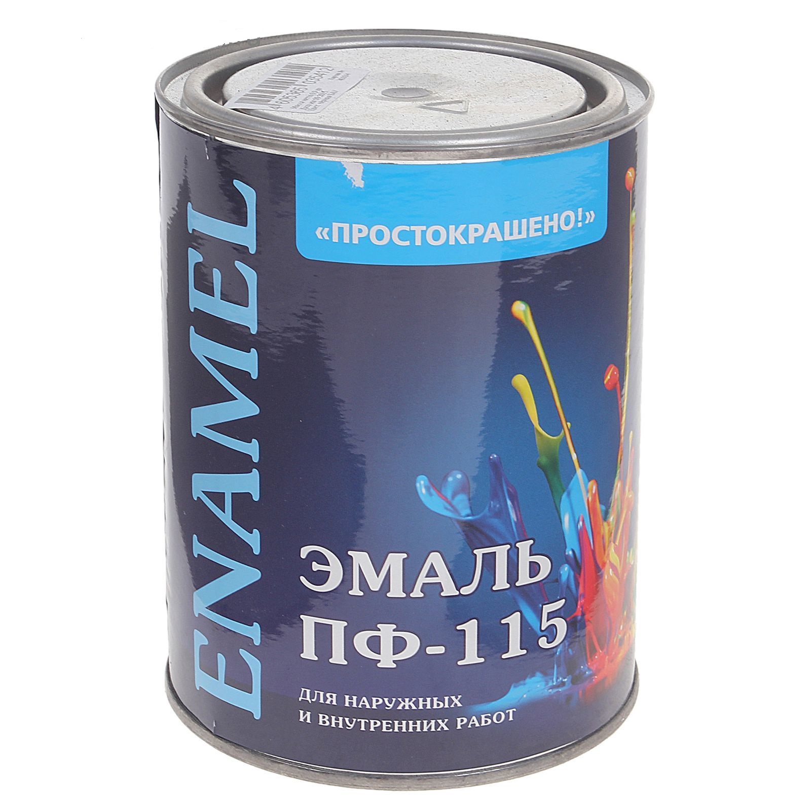 Эмаль ПРОСТОКРАШЕНО ПФ-115 0,9кг черная, 72117(5412), 4869