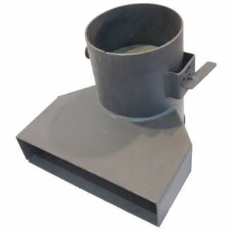 Переходник печной с шибером для КВО СИБИРЬ 10-15-20 кВт