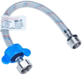 Подводка гибкая ЦС НЕЙЛОН для воды 1/2"Гх1/2"Ш L-30 см