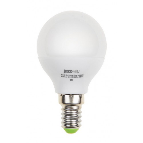 Лампа JAZZWAY LED G45 5w E14 4000K ECO, 135729     , 1036926A