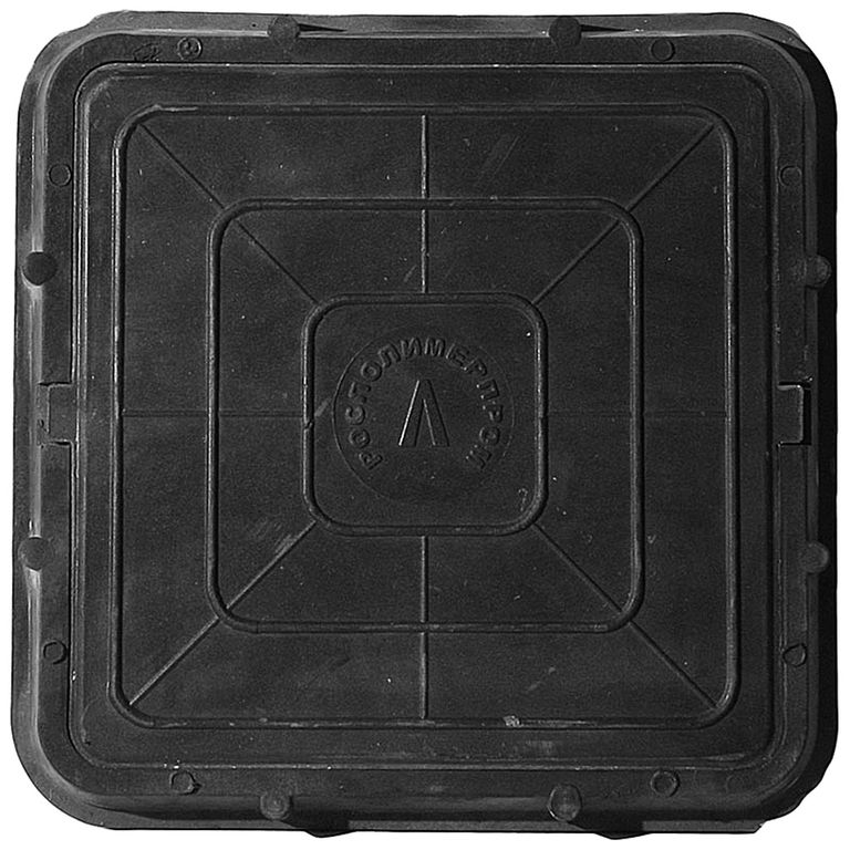 Люк полимер тип Л черный квадратный 685х60 30кН, 0203-00005(004-0039), 123206