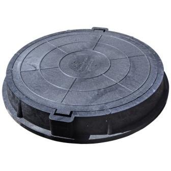 Люк полимер Л 760х590х90 30кН зеленый