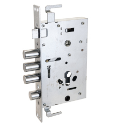 Замок врезной б/руч АЛЛЮР 3B1-08A-C ATM-R правый автомат.без ц/мех. б/о для кит.металл.дверей