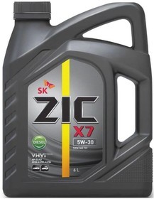 Масло моторное ZIC X7 5W30 Diesel 6л синт.