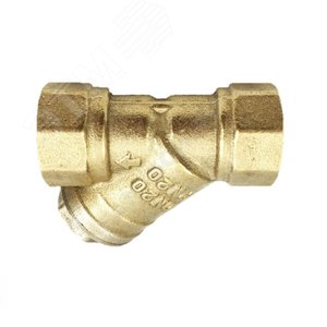 Фильтр латунный г/г 1/2 косой с ушком