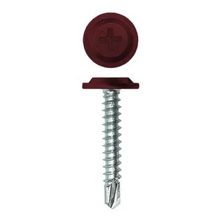 Саморез ПШС Daxmer Pro 4,2х25 RAL 3005 (100шт) (вишнево-красный)