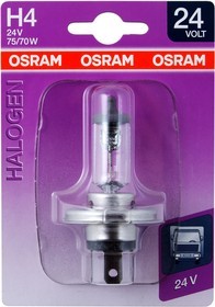 Автолампа Н4 (75/70) P43t-38 24V OSRAM /1/10/100
