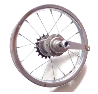 Колесо-вело R-12 заднее в сборе с покр.