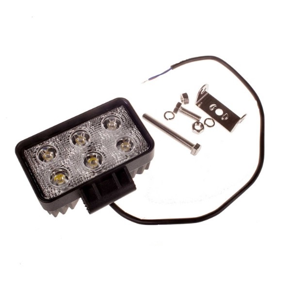 Фара противотуманная KS-WSQ206F OFF - Road, 6 диодов, 18W, рассеиваемый свет,110x50x80мм, 12-24V, KS-WSQ406F, 131902