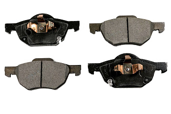 Колодки тормозные, передние (с антискрипной пластиной)