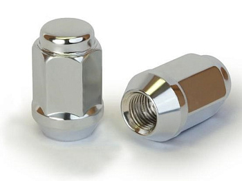 Гайка М12х1,25 цинк высота 35мм конус с выступ., закр., кл.19мм Гайка М12х1,25 цинк высота 35мм конус с выступ., закр., кл.19мм