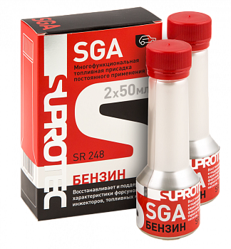 Присадка "Супротек" многофункц. к бензину SGA 100мл (2х50мл)