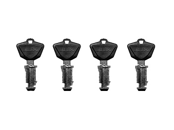 Набор личинок с ключами багажной системы LUX (4шт)