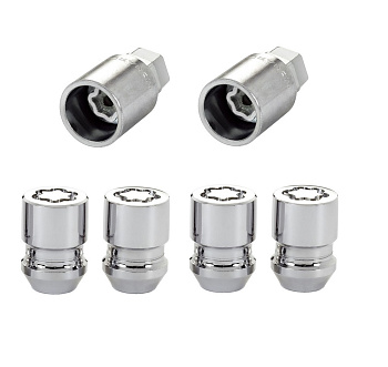 Гайка-секретка 12*1,5 (4шт+головка-ключ) к-т Гайка-секретка 12*1,5 (4шт+головка-ключ) к-т