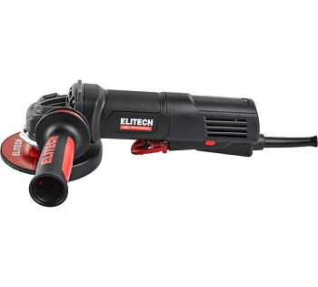 Шлифмашина угловая ELITECH AG 1212E ф125мм,1200Вт,4000-11000об/мин,2.2кг,ниж.клавиша,кор,QUICK-FIX