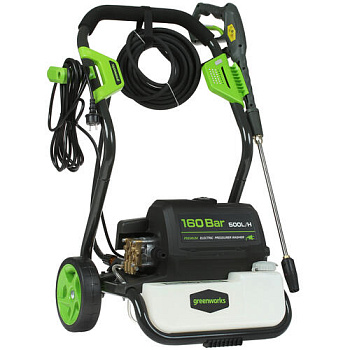 Мойка высокого давления эл. GREENWorks 160 бар GPWG8II