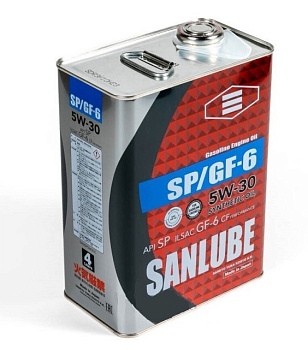 Масло моторное SANLUBE 5W-30 SP/CF GF-6A 4л синт.