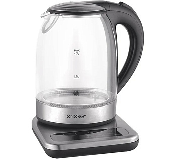 Чайник ENERGY E-220E (1,7 л)  стекло, на подставке