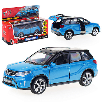 Машина металл SUZUKI VITARA S 2015 12см, двери, багаж, инерц, ЦВЕТ В АССОРТИМЕНТЕ