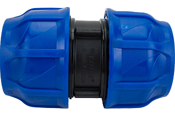 Муфта ПНД компрессионная соединительная  63 (12/2) VALFEX