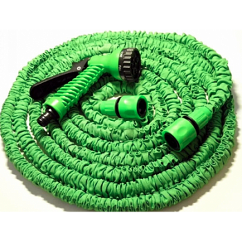 Шланг поливочный саморастягивающийся 30м зеленый