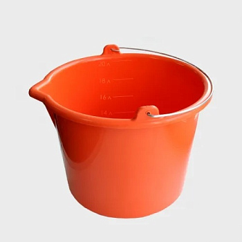 Ведро DECOR д/смесей 12л, ударопрочное, серия "PROFI"