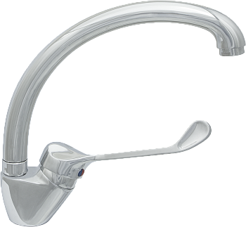 Смеситель утка однор. ЦС-СМ 27/2ш D35 М44 литой излив Н-220 (ХИРУРГ)